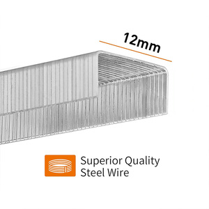 Fabbrica di Cancelleria Foska: Graffette in Metallo Argentato Galvanizzato 26/6 da 1/4 di Pollice <span class=keywords><strong>per</strong></span> Ufficio - Product Image 2