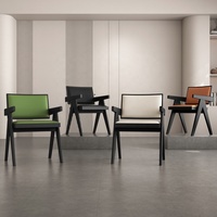 Chaise de salle à manger moderne en bois de frêne, fauteuil rembourré, chaise de restaurant en bois massif, chaise de loisirs nordique pour hôtel, café, mobilier