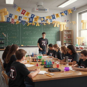 T-shirt Symbole de Pi 314 pour les amateurs de mathématiques et les enseignants – Design promotionnel pour la Journée du Pi - Product Image 3