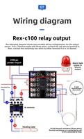 Pengontrol Suhu Cerdas XRKC PID REX-C100 K M*AN 100-240VAC Termostat Industri untuk Mesin Pengemasan