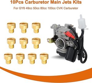 Nuevo Kit de Carburador CVK de Cobre GY6 49-100cc con Juego de Boquillas Principales M4x0.7 # 78-98 para 139QMB/QMA ATV Scooter Go Kart - Product Image 5