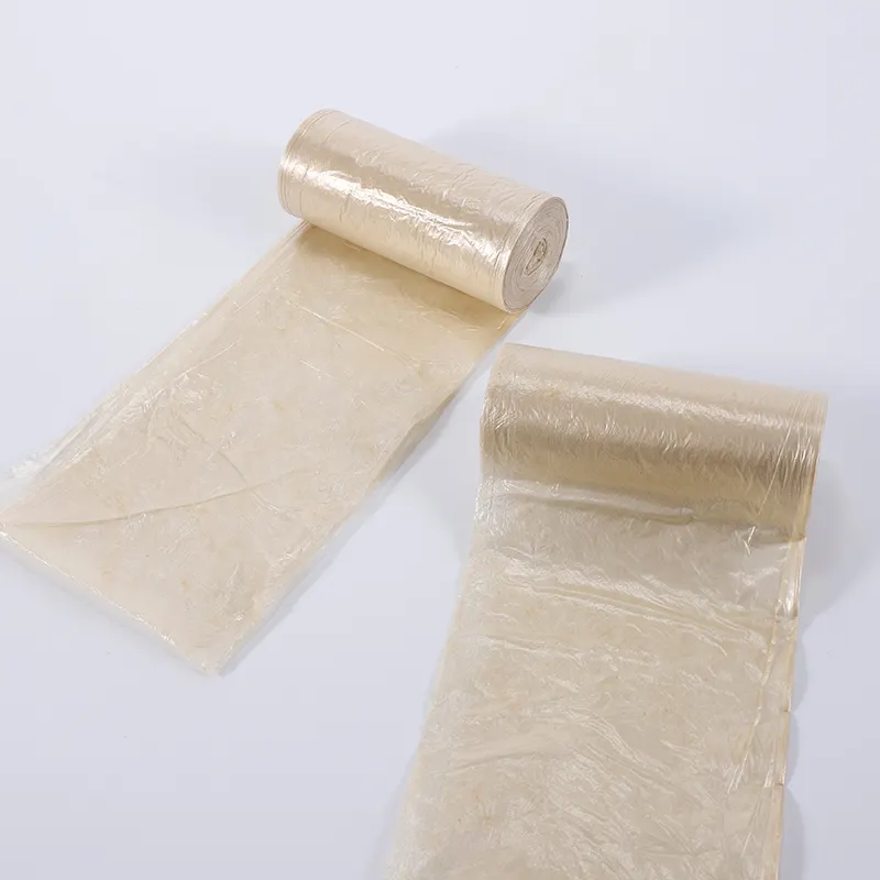 Bolsas de basura desechables de plástico Biodegradable, en rollo
