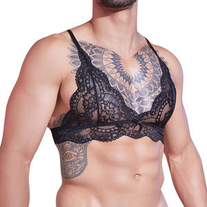<span class=keywords><strong>Nouvelle</strong></span> mode, dentelle sexy, respirante, sous-vêtements pour hommes, soutien-gorge et culotte sexy <span class=keywords><strong>gay</strong></span>, respectueux de la peau, érotique, taille basse, nylon - Product Image 5