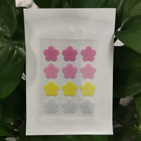 Patch anti-acné en gel à base d'eau, imperméable, en forme de fleur colorée, design moderne, personnalisation OEM pour les soins du visage personnels