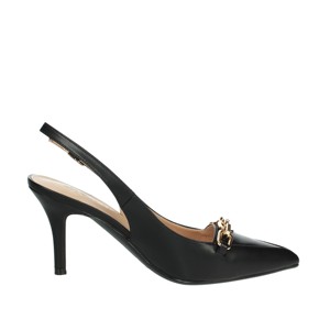 Caril 4FX Slingback sandalo nero verniciato pizzo confortevole 7cm pietre eleganti alla moda con lacci per la primavera estate - Product Image 4