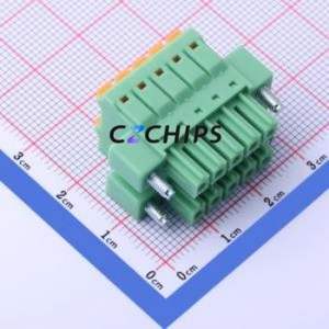 KF2EDGKNHM-3.81-2*5P Plug-in Terminal Block P=3.81mm Connector Plug Screw Fixing 2x5P 3.81mm - Product Image 2