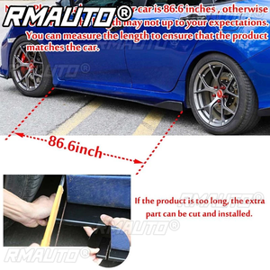 Extensiones de faldones laterales de alta calidad de 2.2m, divisores de balancín, difusores y alerones para BMW Serie 7 G11 G12 Sedán de 4 puertas LCI 2020+ - Product Image 2