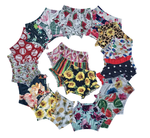 Pare-soleil pour bébé en bas âge, fleuri, pour filles, culotte à volants, collection été - Product Image 1