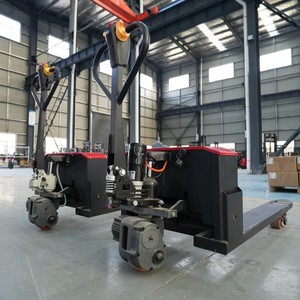 1.5Ton 2Ton 3Ton 전기 팔레트 트럭 세미 풀 전기 팔레트 잭 플랫폼 핸드 카트 및 쇼핑 및 도구 용 트롤리