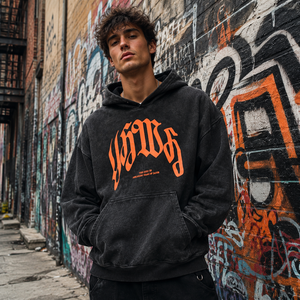Felpa con Cappuccio Personalizzata di Alta Qualità con Logo Serigrafato, Cotone Pesante 400GSM, OEM, Basso MOQ, Pullover Oversize per Uomo - Product Image 5