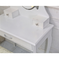 Chambre de luxe Coiffeuse de polonais de beauté Maquillage console murale avec miroir