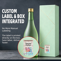 Coffret Cadeau de Luxe pour Vodka avec Étiquette VOID Personnalisée, Emballage pour Bouteille Unique de Spiritueux avec Sceau Holographique OEM