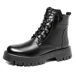 <span class=keywords><strong>Botas</strong></span> de herramientas para <span class=keywords><strong>hombre</strong></span>, <span class=keywords><strong>botas</strong></span> Martin, seguridad en el trabajo, senderismo, Trekking, Chukka, cuero de vaca genuino, parte superior alta, aumento de altura, algodón - Product Image 2