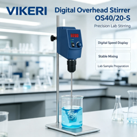 Agitateur de laboratoire à suspension Safe Drive VIKERI OS40-S, moteur CC sans balais sans entretien, mélangeur numérique en acier inoxydable/ABS