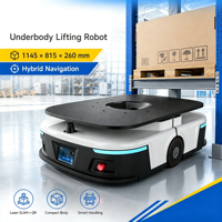 Formation Gratuite JS-U1500-DLP Robot Mobile Autonome (AMR) de 1500 kg avec Code QR Laser, Dispositif de Levage AGV Sans Rail et Batterie 48V 21Ah