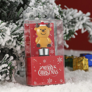 Resin Christmas Reindeer Wine <b>Stopper</b> Doll Glossy Finish Indoor Use <b>Bottle</b> <b>Stopper</b> - Product Image 4