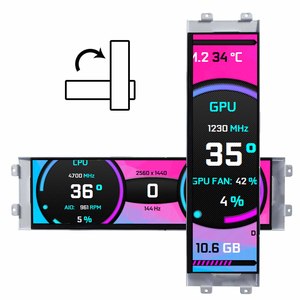 12.7Inch 2880X864 Type C Tft <strong>Lcd</strong> Display <strong>Video</strong> <strong>Games</strong> Pc Monitor Secondary <strong>Screen</strong> Stretched Bar Display <strong>for</strong> D41 Pc Case - Product Image 2