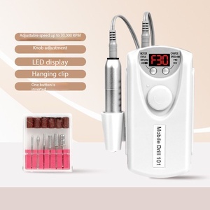 Juego de Taladro Móvil 101 Recargable, 30000 RPM, Lima Eléctrica de Escritorio, Removedor de Esmalte, Pulidor de <span class=keywords><strong>Uñas</strong></span>, Máquina de Manicura <span class=keywords><strong>para</strong></span> <span class=keywords><strong>Uñas</strong></span> Acrílicas - Product Image 6