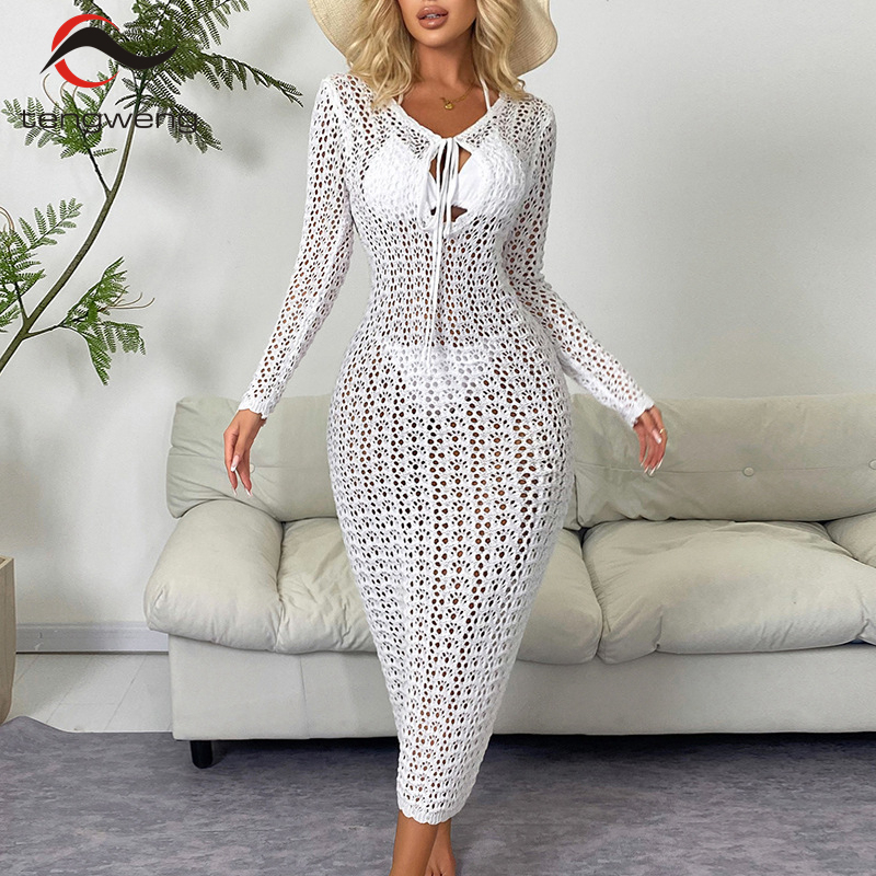 TW 2025 Long Sleeve Hollow Knitted