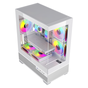 ESGAMING fabrika temperli cam bilgisayar kulesi durumda oyun Atx Pc durumda M-ATX <span class=keywords><strong>ITX</strong></span> masaüstü orta kule Pc durumda güç kaynağı ile - Product Image 3