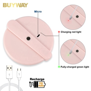 Tùy Chỉnh LED Nhỏ Gọn Trang Điểm Gương Vòng Cầm Tay Espejos Với Ánh Sáng Kích Thước Túi LED Vanity Gương - Product Image 4