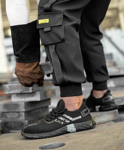 Tiger Master Oil résistant à l'acide semelle en caoutchouc antidérapante orteil en acier Anti-<span class=keywords><strong>crevaison</strong></span> atelier pour hommes chaussures de sécurité élégantes respirant - Product Image 4