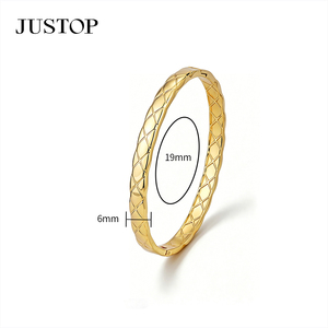 Bracelets OEM/OEM personnalisés, étanches, en acier inoxydable, plaqués or, bijoux fantaisie hypoallergéniques, bracelets en acier inoxydable. - Product Image 2
