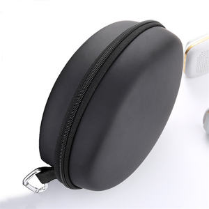Étui de voyage rigide personnalisé DEJUN DJ6688 en EVA pour écouteurs, avec fermeture éclair étanche et antichoc, pour casques audio - Noir - Product Image 5