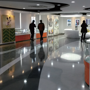 Marmo effetto epossidico pavimento rivestimento autolivellante per pavimenti interni con sabbia colorata aspetto liquido per applicazione a spruzzo - Product Image 3