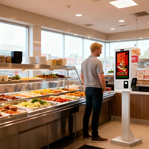 Caisse enregistreuse POS avec paiement par code QR en libre-service pour les supermarchés et les restaurants, station de commande de produits (21,5-32 pouces) - Product Image 5