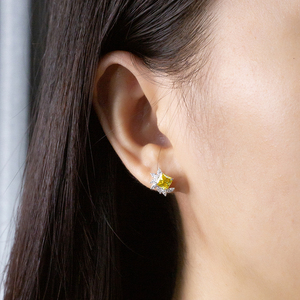 Pendientes de Diamantes de Oro Blanco PT950 MSE-864 de Messi Jewelry para Mujer - Product Image 5