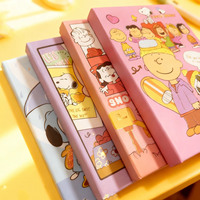 Cuaderno de Tapa Dura con Cierre Magnético Snoopys 32K, Bonito Cuaderno de Dibujos Animados, Diario Grueso, Libreta de Notas, Papelería para Estudiantes