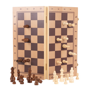 Scacchiera RUNAN Ecologica Fatta a Mano di Lusso Portatile Pieghevole Magnetica <span class=keywords><strong>in</strong></span> <span class=keywords><strong>Legno</strong></span> Massello con Pezzi Personalizzabili per Giochi - Product Image 2