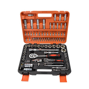 <b>Socket</b> <b>Ratchet</b> Wrench Set 1/2 In Chromium Vanadium Steel 94 Piece Auto Repair Tool Kit - Product Image 3