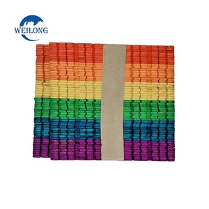 Palos de helado de madera coloridos para manualidades de niños, palos de helado <span class=keywords><strong>Jumbo</strong></span> artesanales a granel - Product Image 6