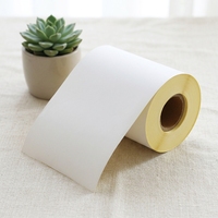 Meilleures ventes - Rouleau de papier autocollant semi-brillant 80 g/m² avec adhésif thermofusible ultra-résistant pour l'impression d'étiquettes à haute vitesse