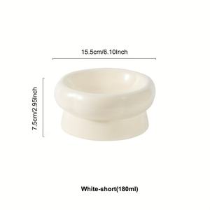 Приподнятые керамические миски для домашних животных держат вашу собаку или кошку увлажненной и хорошо кормленной защиты шеи миски для корма для кошек - Product Image 2