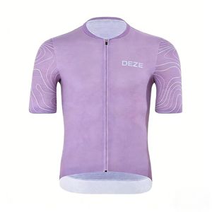 Maillot de cyclisme à manches courtes avec logo personnalisé, séchage rapide, respirant, pour le cyclisme sur route, <span class=keywords><strong>VTT</strong></span>, uniforme de club, <span class=keywords><strong>achat</strong></span> en gros disponible, faible MOQ - Product Image 2