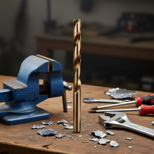 Foret hélicoïdal cylindrique en cobalt Fervi 10 mm pour perçage de métaux haute performance - Product Image 3