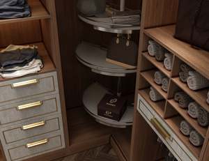 Juego de Muebles de Dormitorio de Villa Metálica Moderna de Lujo, Personalizado con Tocador, Escritorio, Ecológico y de Gran Capacidad - Product Image 3