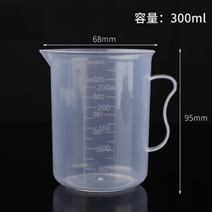 उच्च गुणवत्ता वाले खाद्य-ग्रेड पीपी सामग्री प्रयोगशाला प्लास्टिक मापने वाले कप 30 मिली-2000 मिलीलीटर क्षमता बीकर - Product Image 3