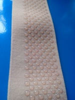 Accessoires pour bas de contention médicaux, bande élastique antidérapante à points en silicone pour chaussettes anti-varices