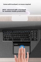 Casing Lipat Keyboard Nirkabel Scissor Switch yang Dapat Diprogram Tanpa Lampu Latar, Tanpa Sambungan, untuk Tablet Mini Portabel Ultra-Tipis Universal