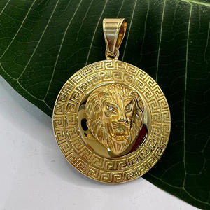 맞춤형 도매 2026 핫 세일 라이온 헤드 목걸이 변색 방지 18K PVD 금 도금 스테인리스 스틸 주얼리 - Product Image 6