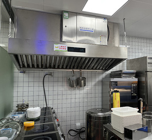 Campana extractora inteligente de cocina comercial con eliminación de olor de grasa de humo de carbono ESP Hepa para cocina sin ventilación. - Product Image 4