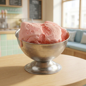 Taza de helado de doble pared Premium de acero inoxidable con un elegante tazón de helado de diseño clásico - Product Image 1