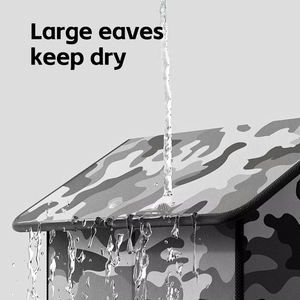 Gran exterior impermeable a prueba <span class=keywords><strong>de</strong></span> lluvia <span class=keywords><strong>perro</strong></span> gato <span class=keywords><strong>casa</strong></span> patrón sólido botón cierre invierno cálido cerrado refugio <span class=keywords><strong>para</strong></span> muebles <span class=keywords><strong>para</strong></span> mascotas - Product Image 5