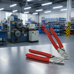 <span class=keywords><strong>Pince</strong></span> à saucisses manuelle en acier de qualité industrielle avec <span class=keywords><strong>pince</strong></span> à anneaux pour boyaux fibreux et outil d'assemblage de sacs à <span class=keywords><strong>viande</strong></span> - Product Image 2