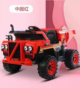 Çocuk elektrikli otomobil erkek ve kız 4 uzaktan kumanda ekskavatör iş makinesi oturabilir çift sürücü oyuncak araba - Product Image 2