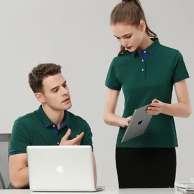 T-shirt polo à manches courtes en polyester pour homme, avec design personnalisé de votre propre marque